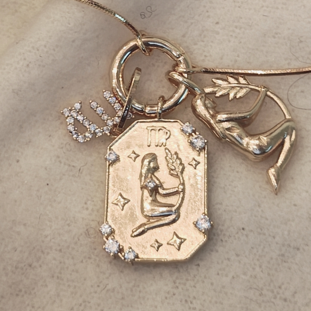 Anthropologie Virgo Charm Necklace
